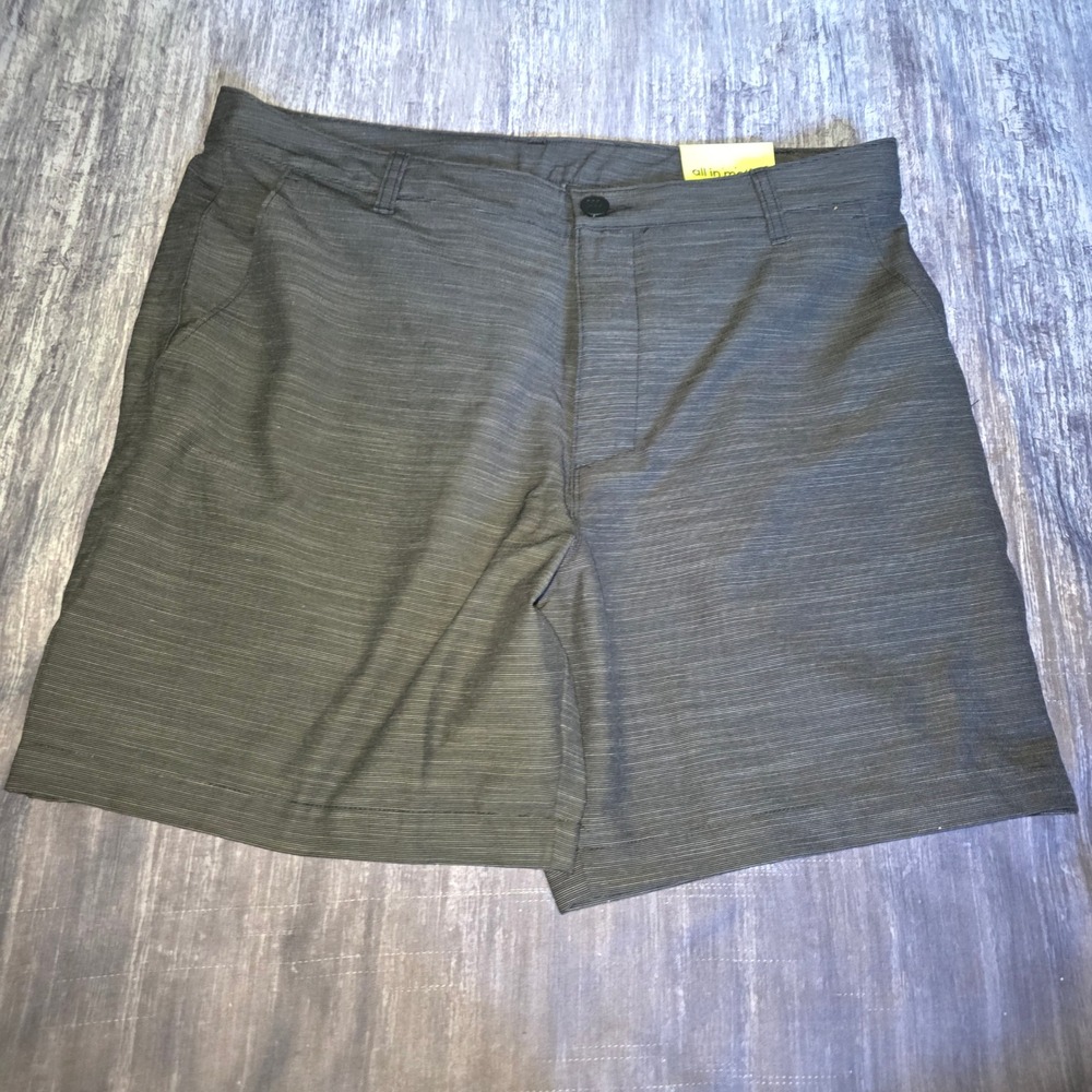 All in Motion Mens Golf Shorts 36 Black Heather 7 Inseam Stretch NWT